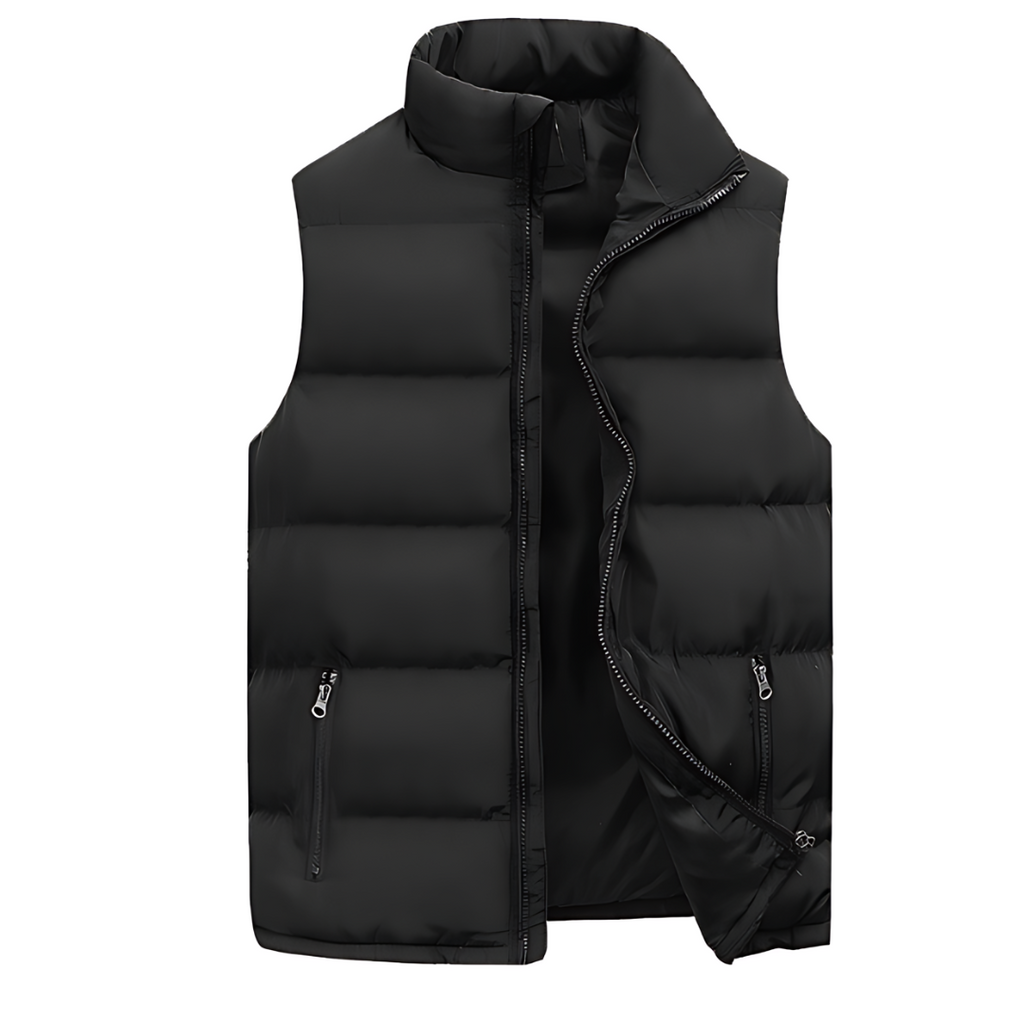 Teun - Bodywarmer Heren Gewatteerd met Opstaande Kraag Robuust en Strak