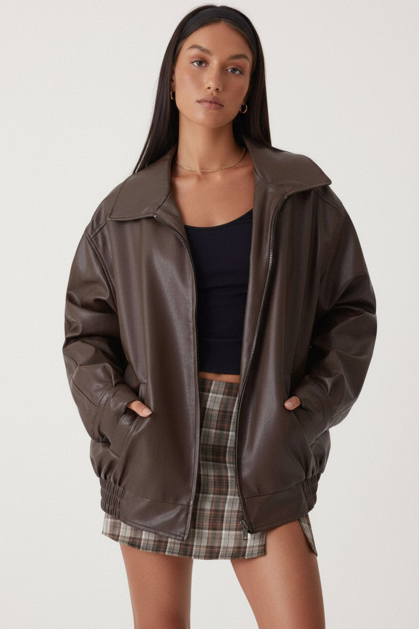 Naomi - Tussenjas Dames Bomberjack Oversized Praktisch en Sportief
