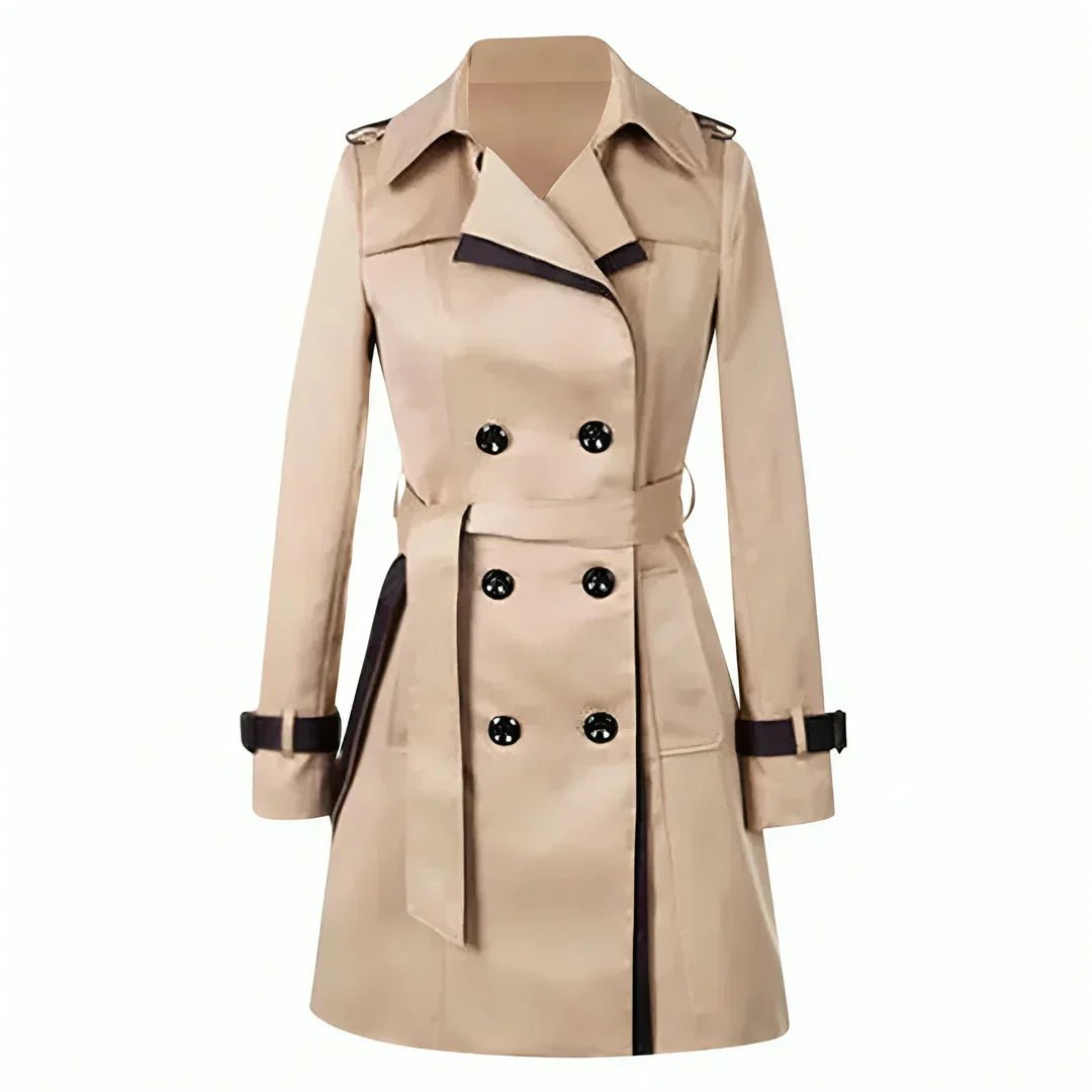 Jasmijn - Tussenjas Dames Trenchcoat Lang met Ceintuur Beschermend