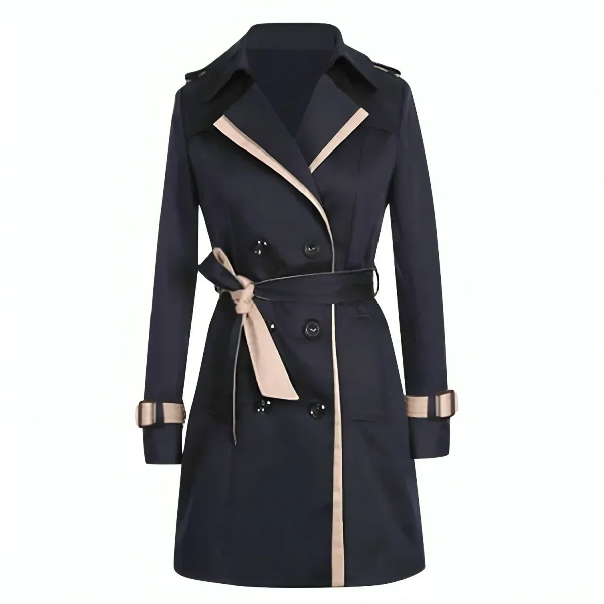 Jasmijn - Tussenjas Dames Trenchcoat Lang met Ceintuur Beschermend