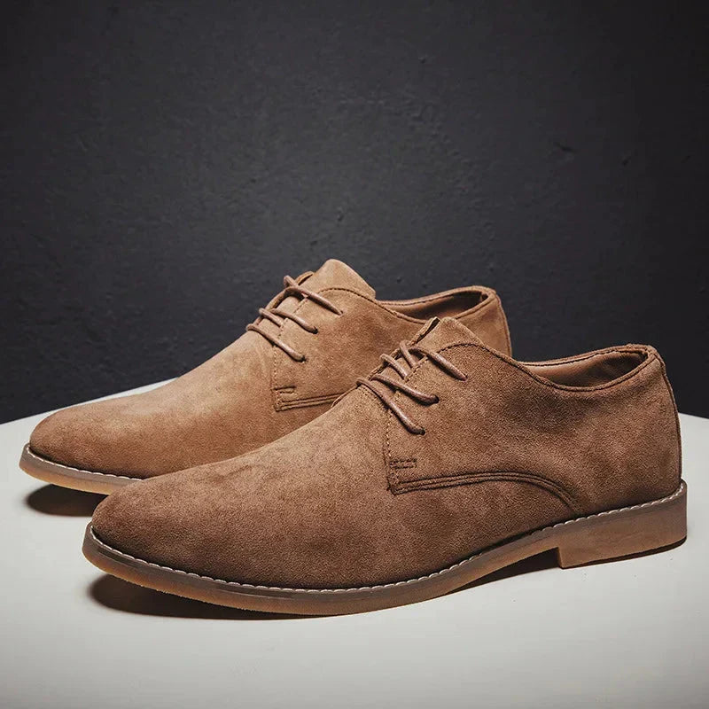 Jens - Veterschoenen Heren Laag met Profielzool Robuust en Sportief