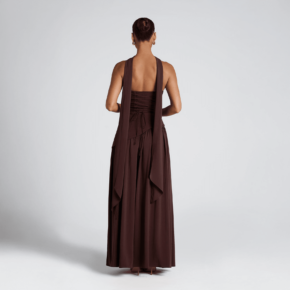 Noor - Maxi Jurk Dames Strapless met Split voor Gala Stralend en Chic
