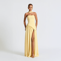 Noor - Maxi Jurk Dames Strapless met Split voor Gala Stralend en Chic