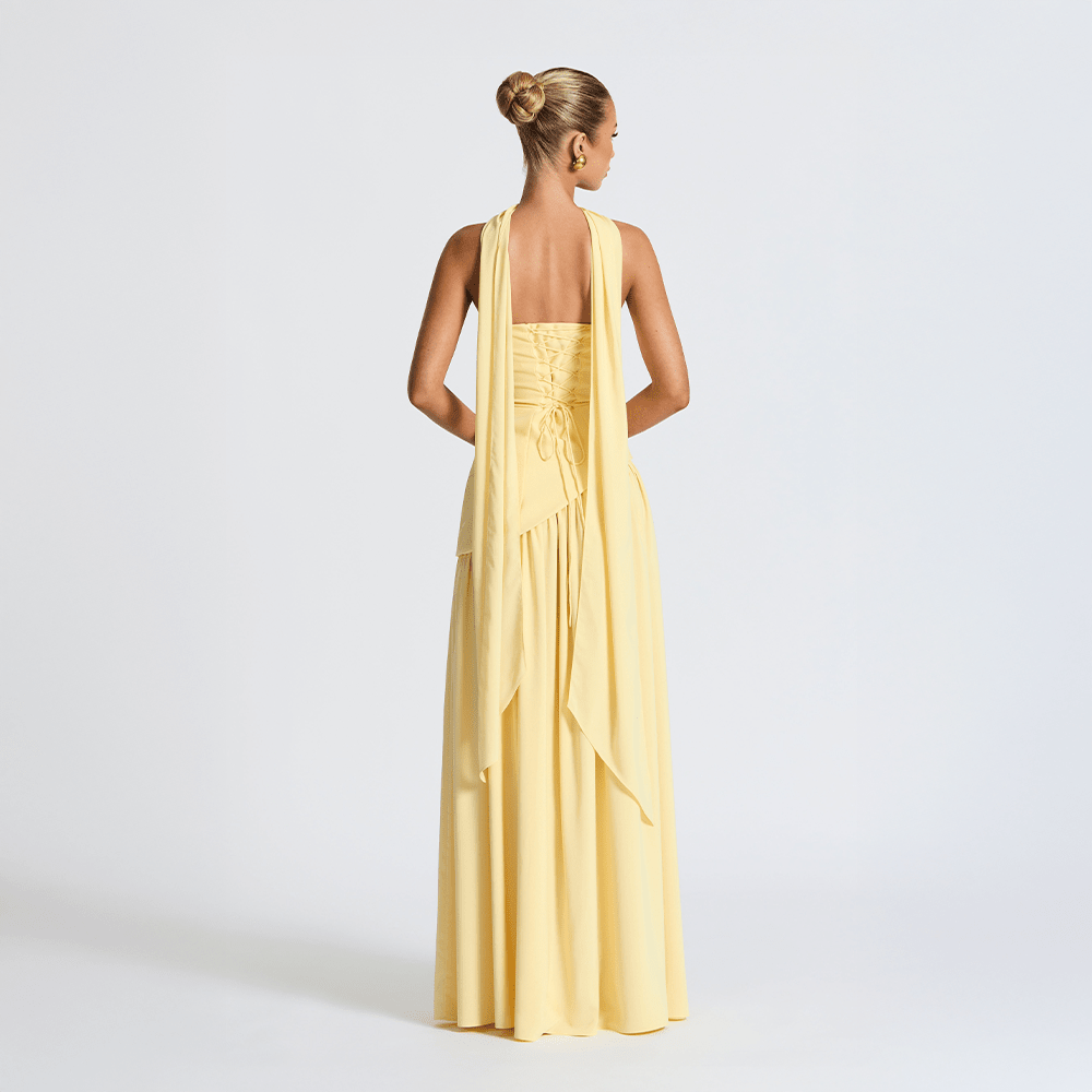 Noor - Maxi Jurk Dames Strapless met Split voor Gala Stralend en Chic