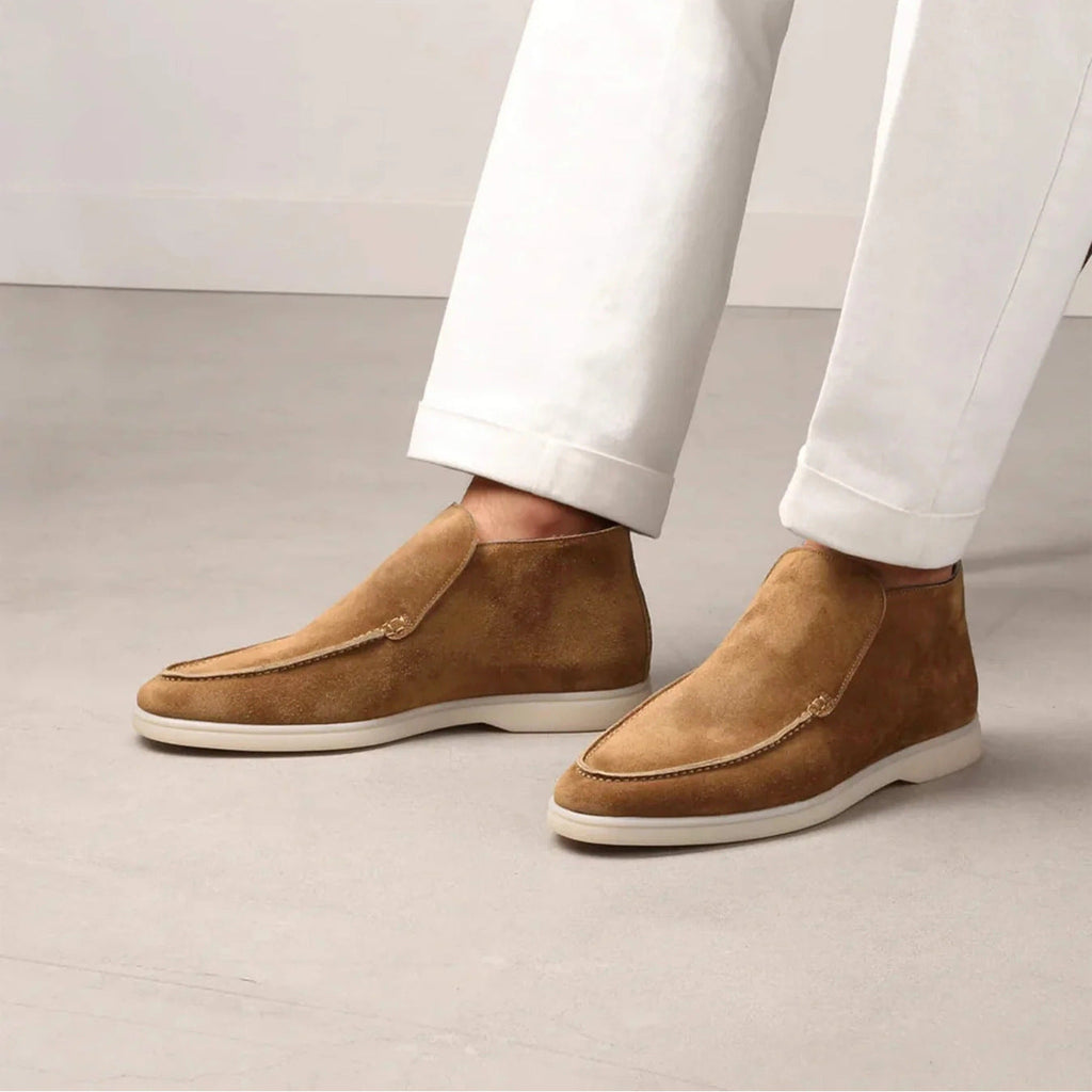 Jelle - Loafers Heren Enkelhoog Instappers Moccasin Comfortabel en Modern