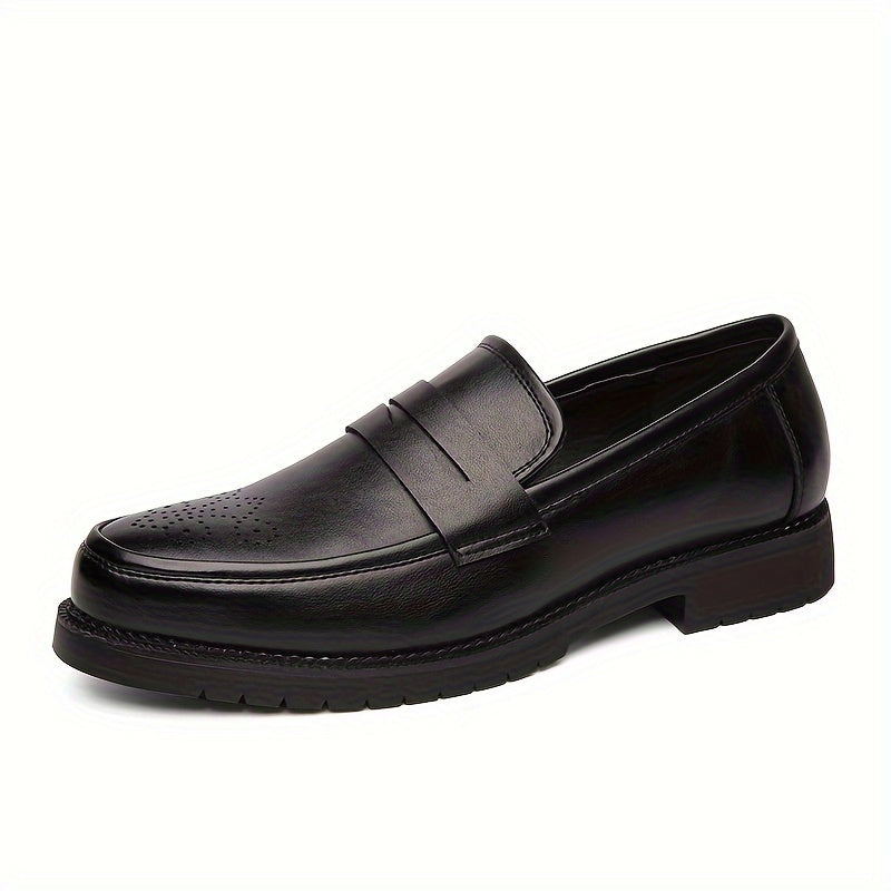 Guus - Loafers Heren Instappers met Brogue Detail en Band Klassiek