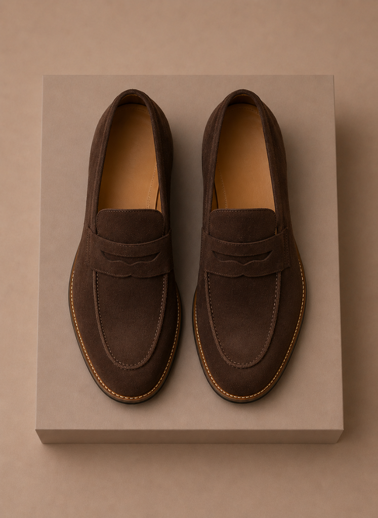 Luuk - Penny Loafers Heren Instappers Moccasin Stoer en Klassiek