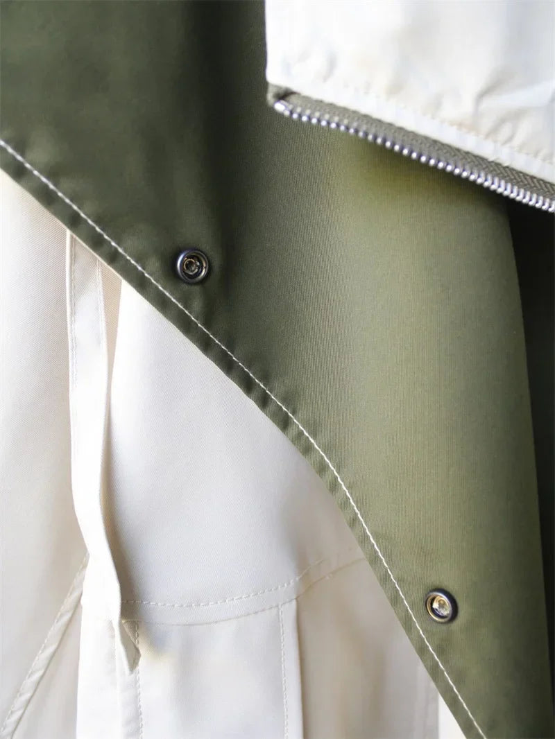 Sterre - Tussenjas Dames Oversized met Kraag en Rits Speels en Modern