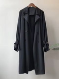 Britt - Tussenjas Dames Trenchcoat Lang met Dubbele Knopenrij Elegant