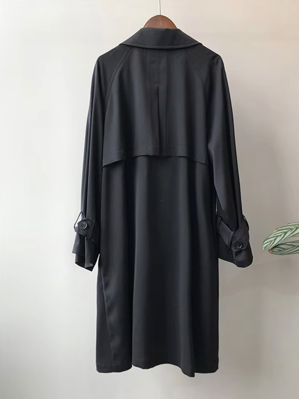 Britt - Tussenjas Dames Trenchcoat Lang met Dubbele Knopenrij Elegant