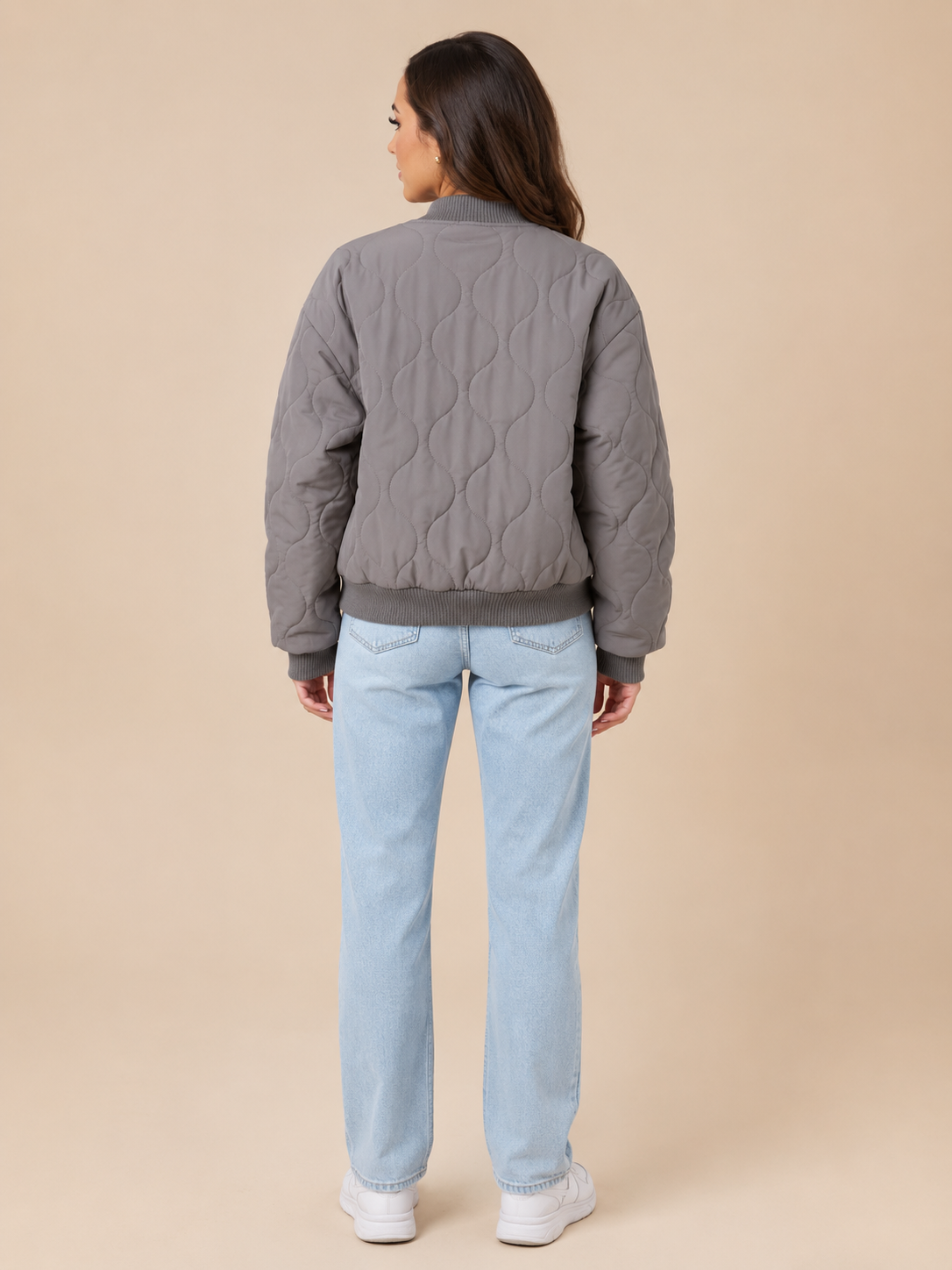 Bomberjack Dames Oversized Gewatteerd met Rits en Klepzakken Casual