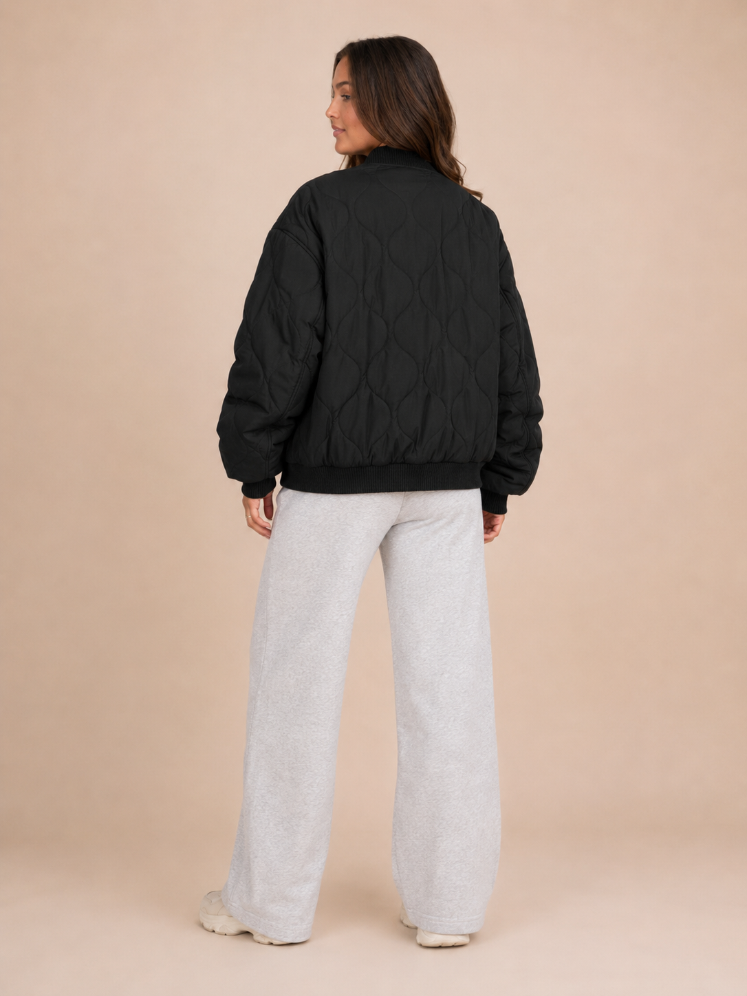 Bomberjack Dames Oversized Gewatteerd met Rits en Klepzakken Casual