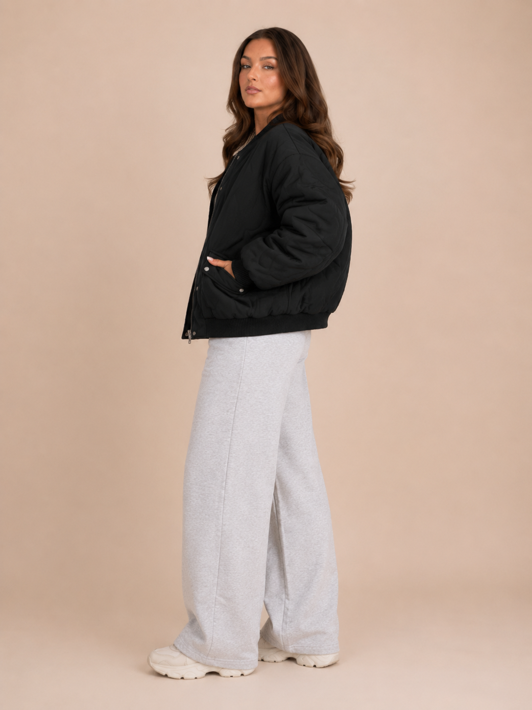 Bomberjack Dames Oversized Gewatteerd met Rits en Klepzakken Casual