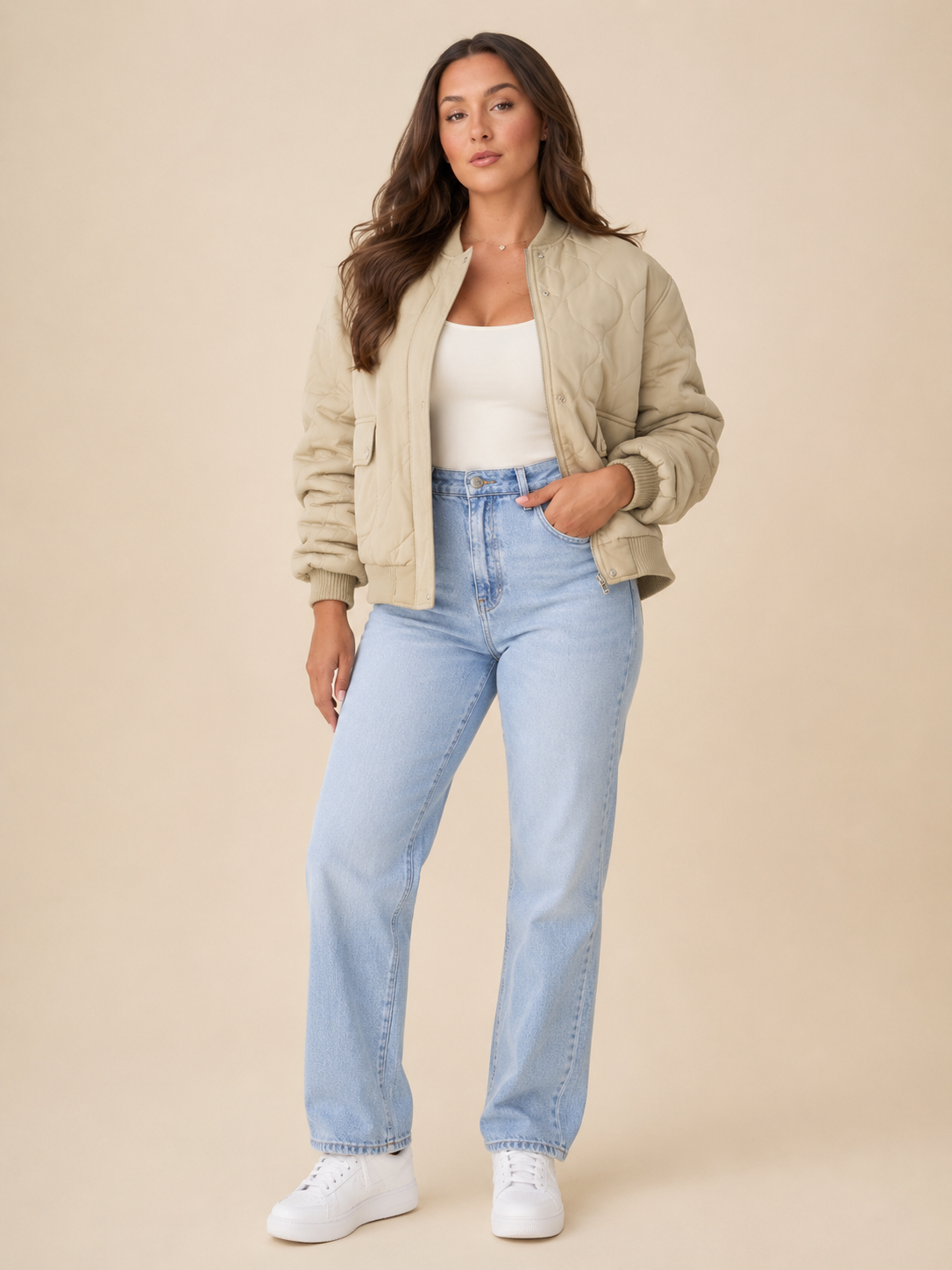 Bomberjack Dames Oversized Gewatteerd met Rits en Klepzakken Casual